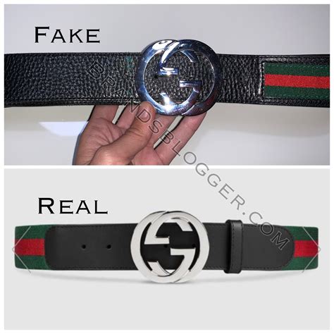 gucci web belt with g buckle real vs fake|how to check gucci belt.